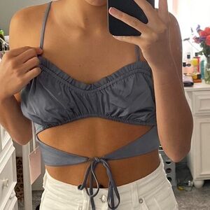 Stylish Gray Women's Top